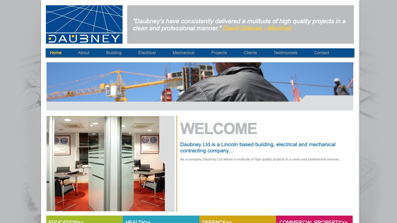 Daubney Limited website