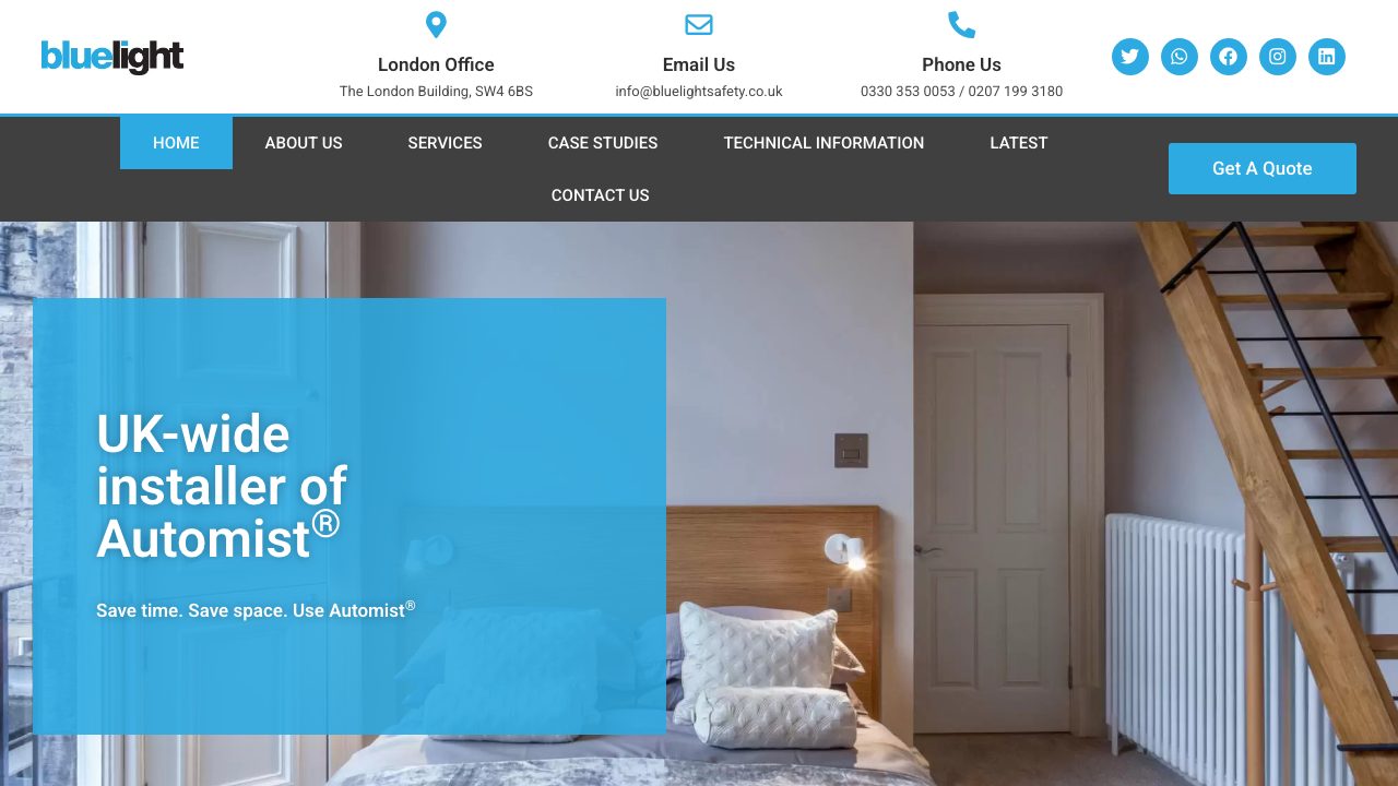 Blue Light Safety Limited website