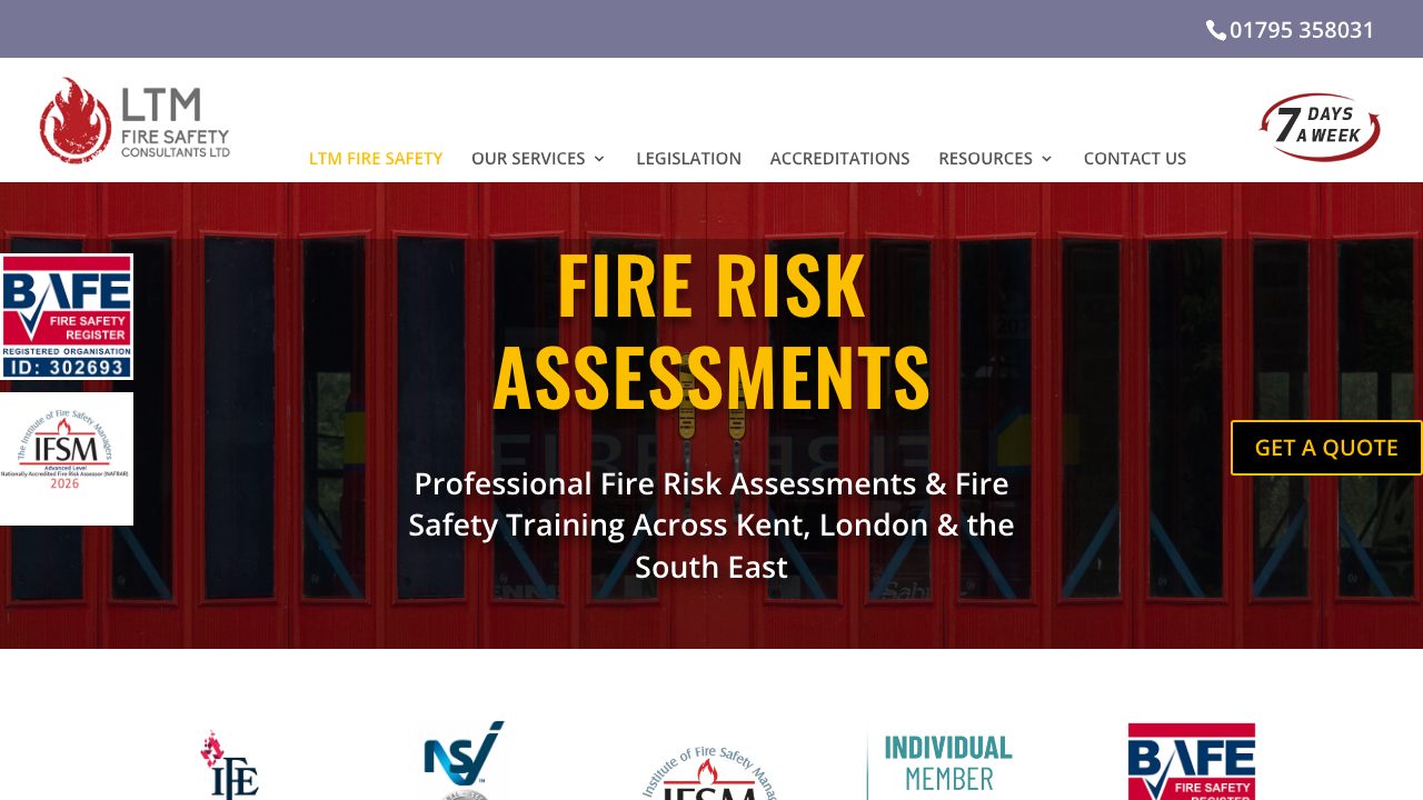 LTM Fire Safety Consultants Ltd website
