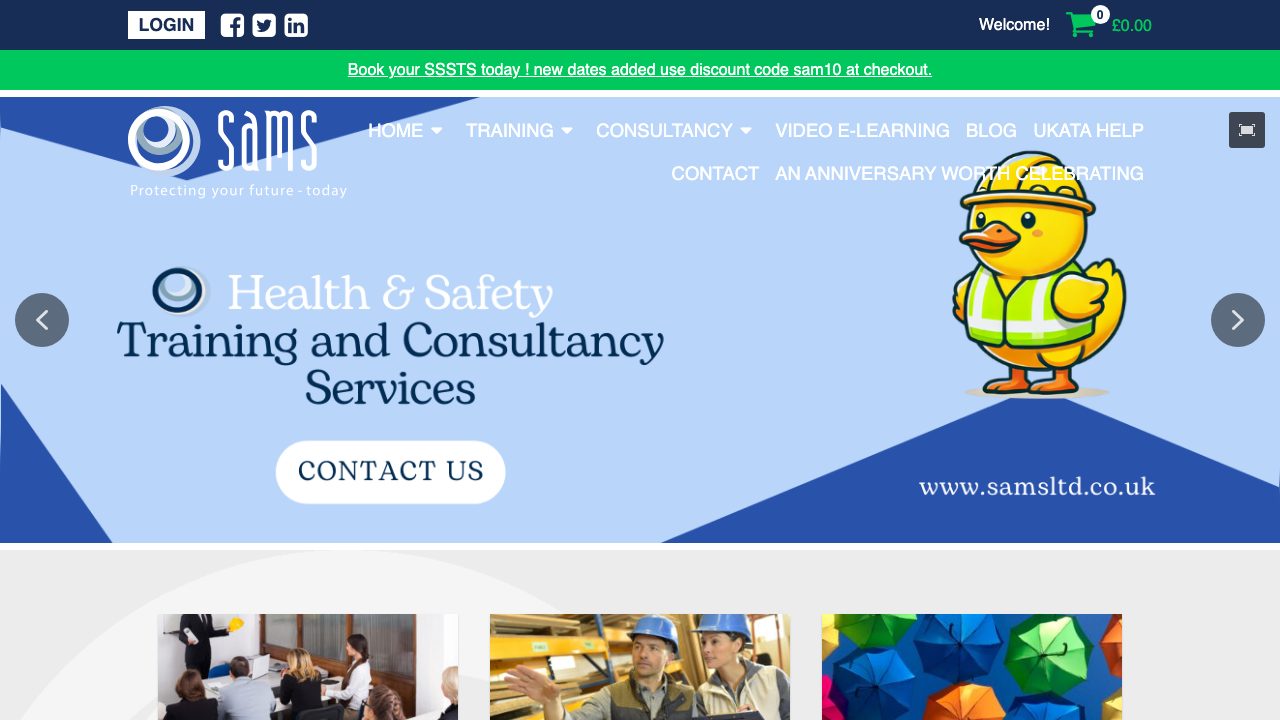Safety and Management Solutions Ltd website