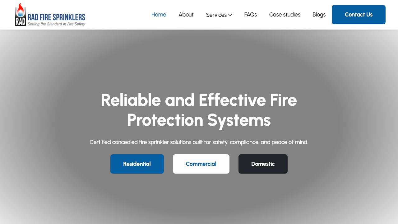 RAD Fire Protection Ltd website