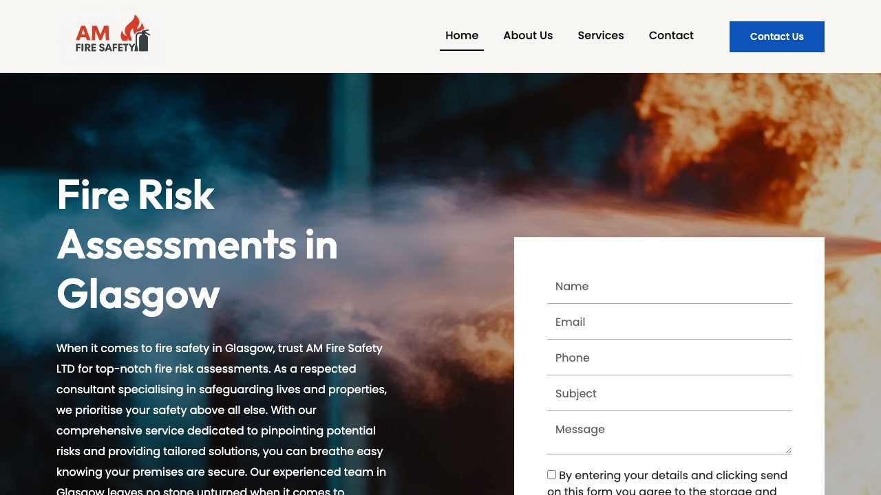 Fire safety consultancy website