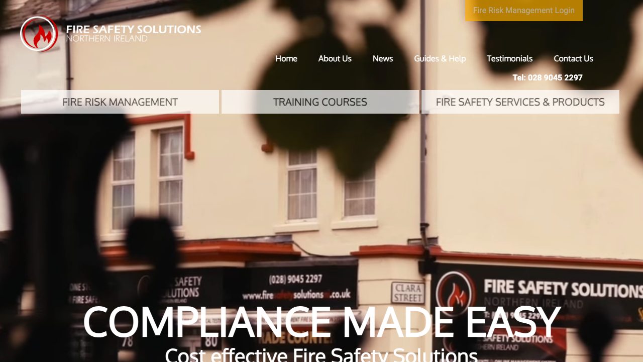 Fire Safety Solutions NI Ltd website