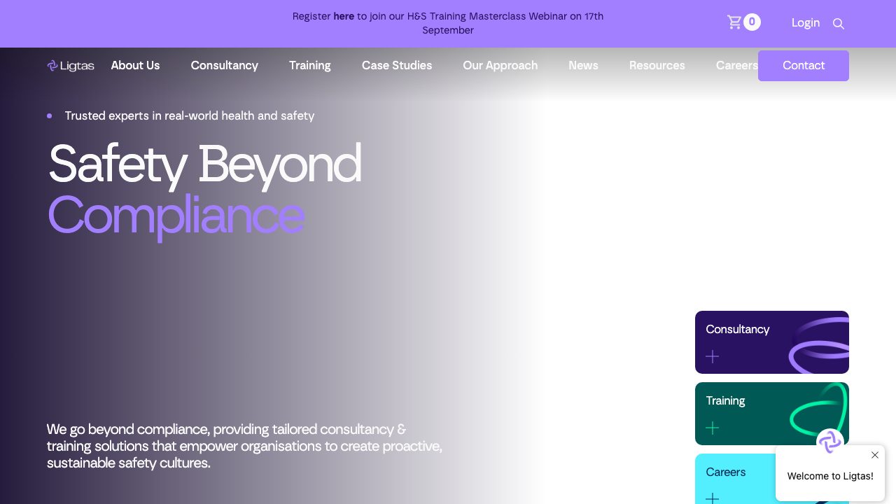 Ligtas Consulting & Training Ltd. website