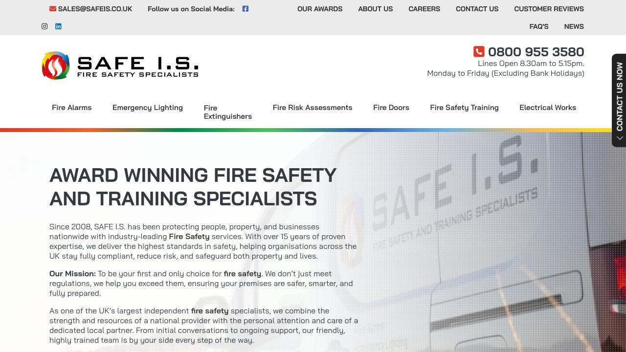 Safe I.S. Ltd website