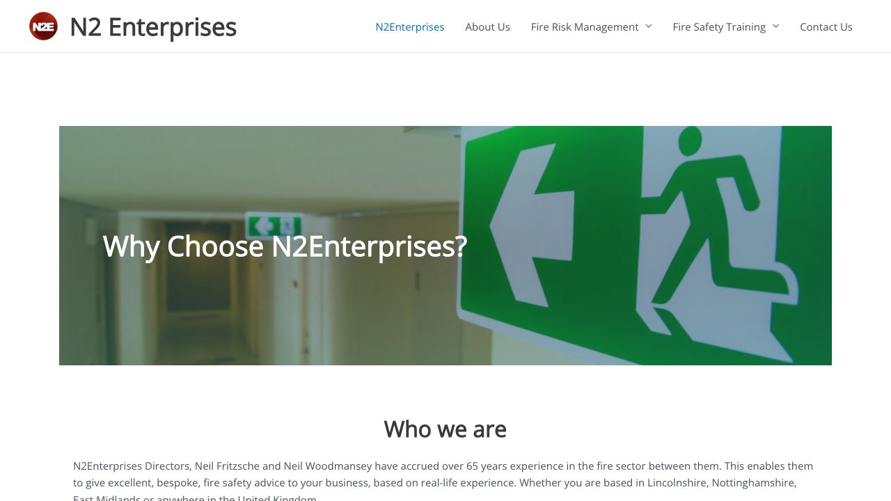 N2Enterprises website