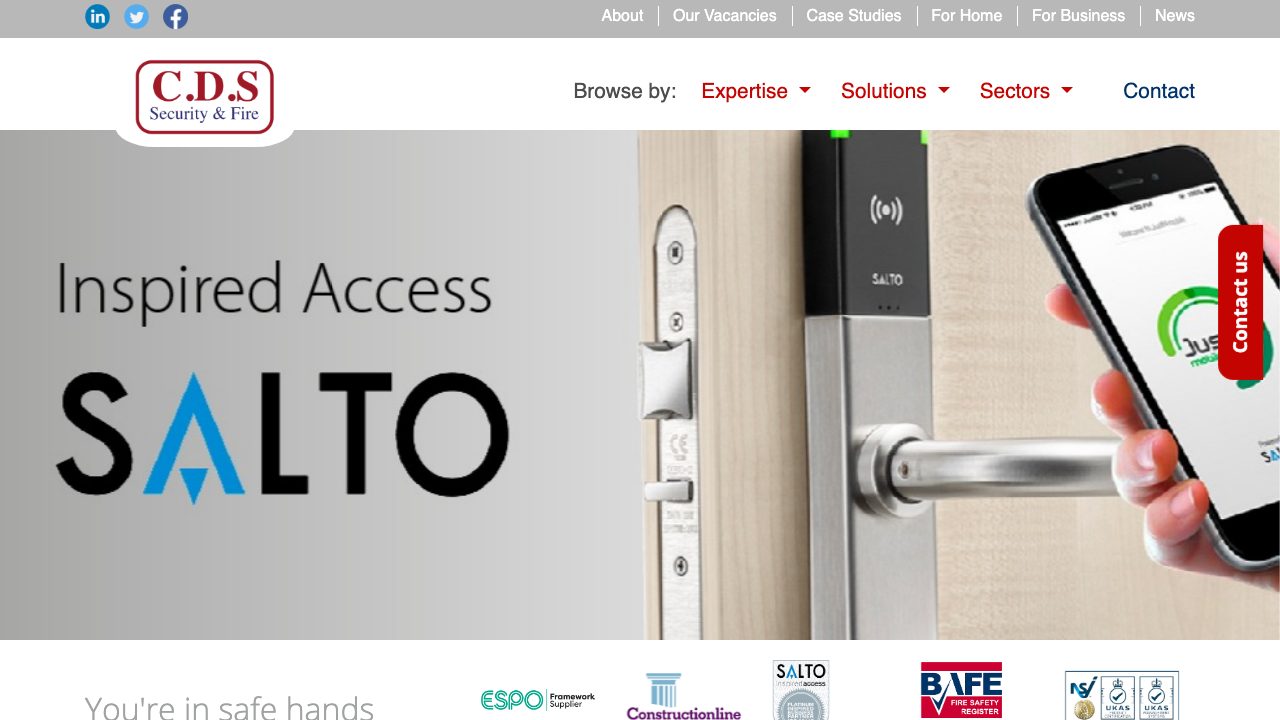 CDS Fire & Security Ltd website
