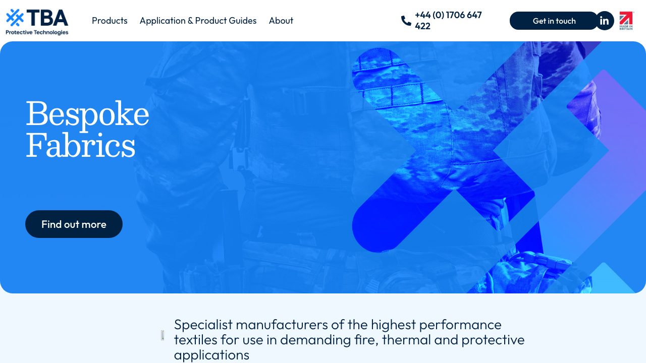TBA Protective Technologies Ltd website