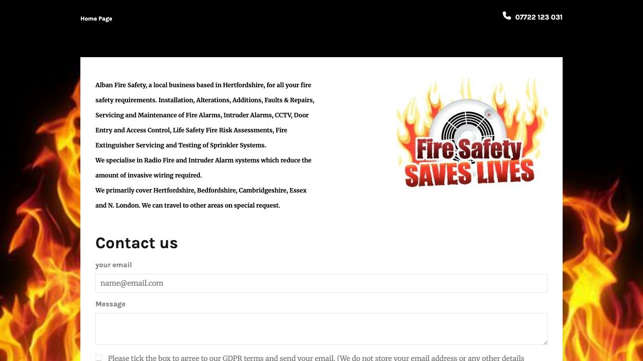 Alban Fire Protection Ltd website