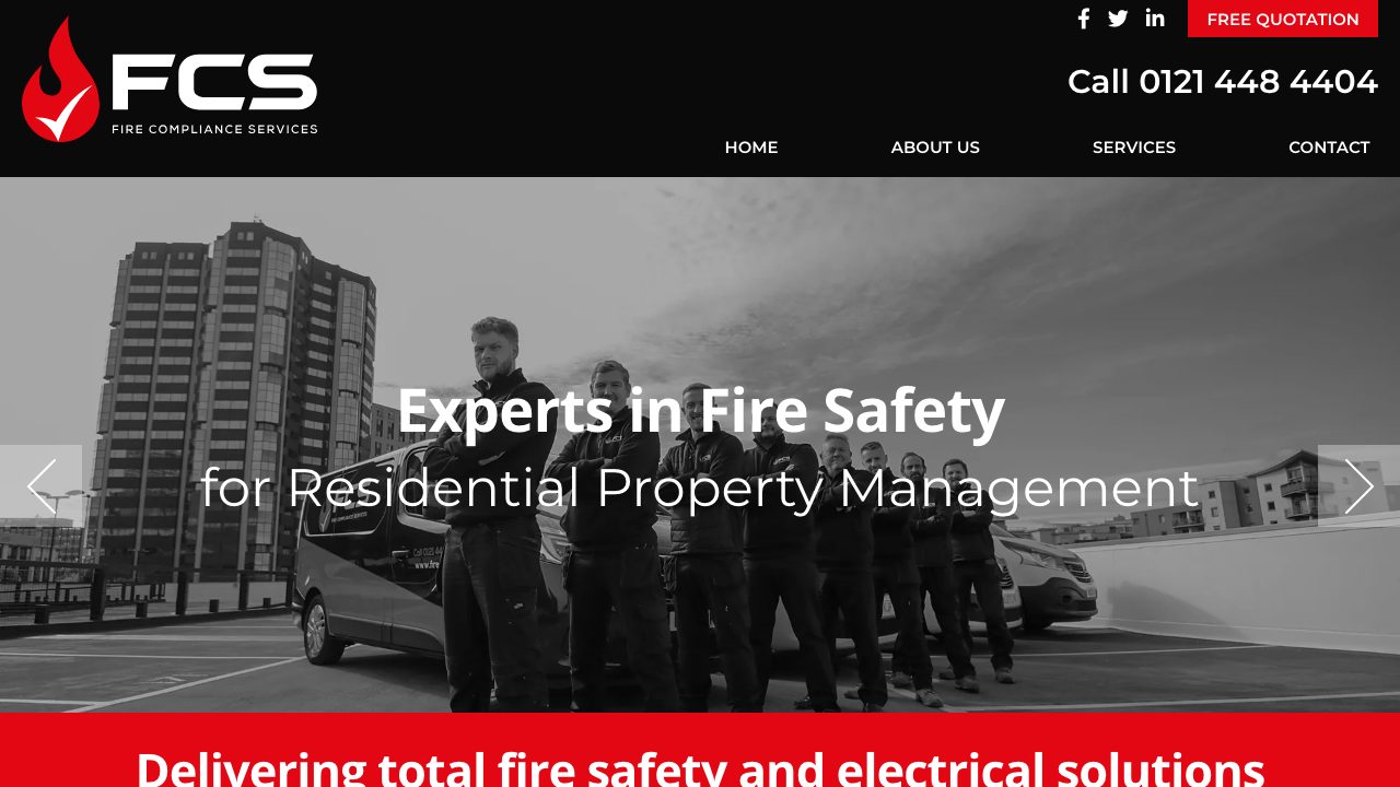 Fire Compliance Services Ltd website
