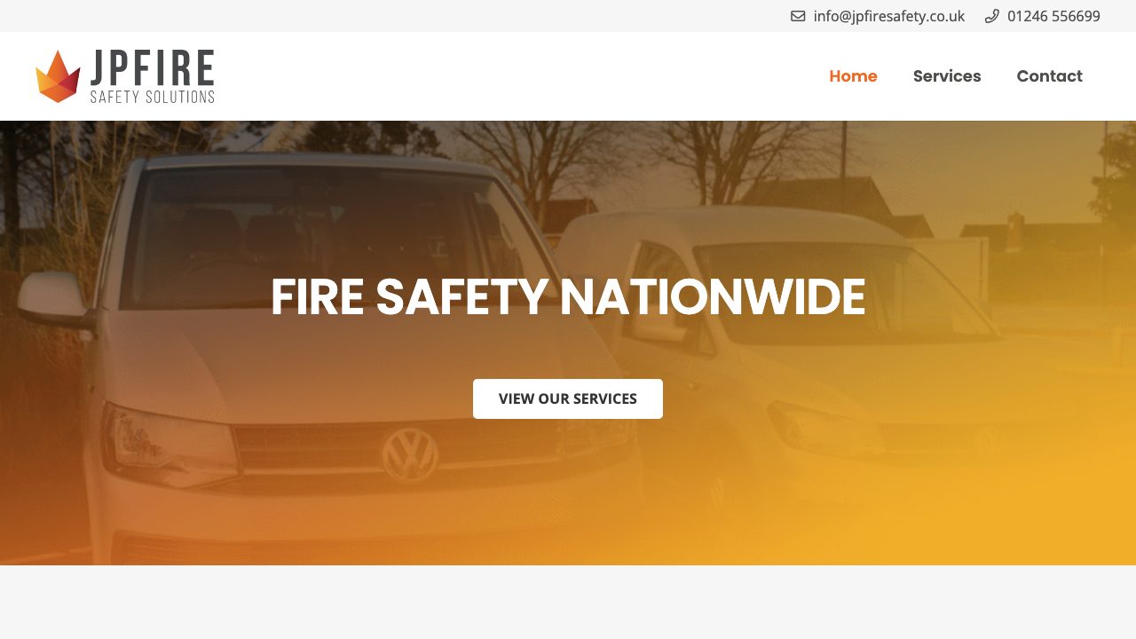 JP Fire Safety Solutions Ltd website