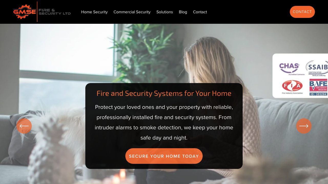 GMSE Fire & Security LTD website