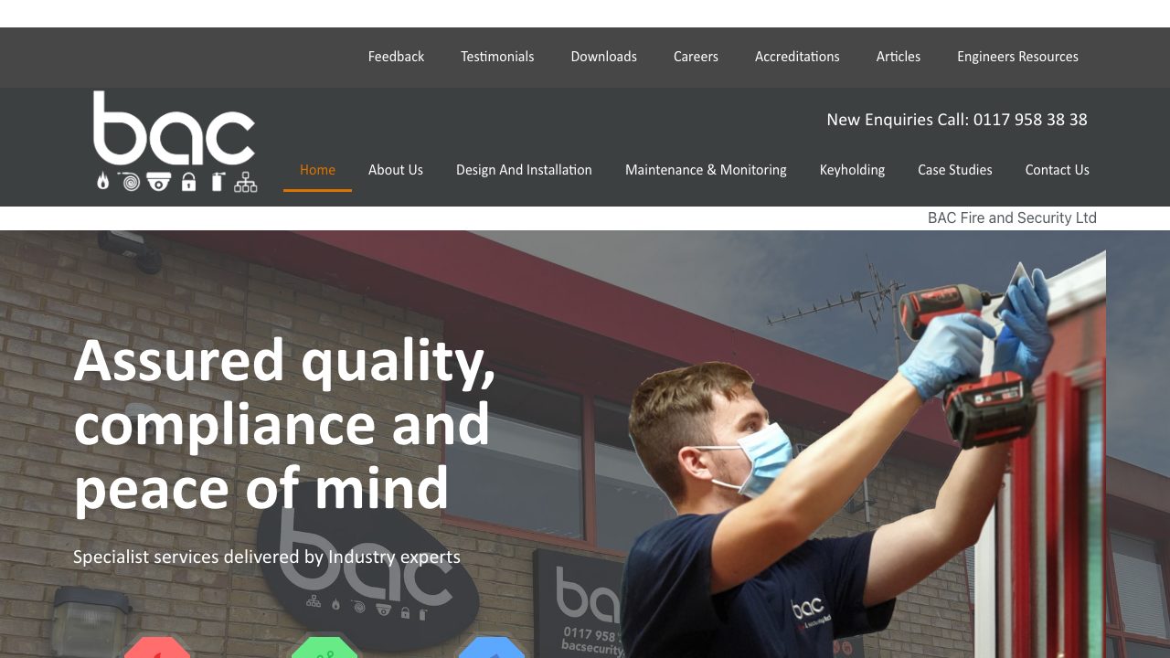 BAC Fire & Security Ltd website