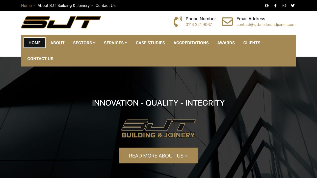 SJT Building & Joinery ltd website