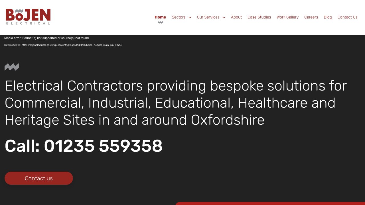 Bojen Electricals Limited website