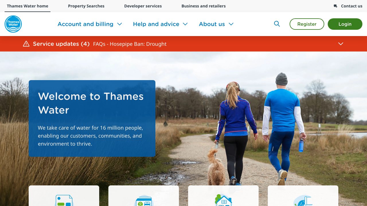 Thames Water Utilities website