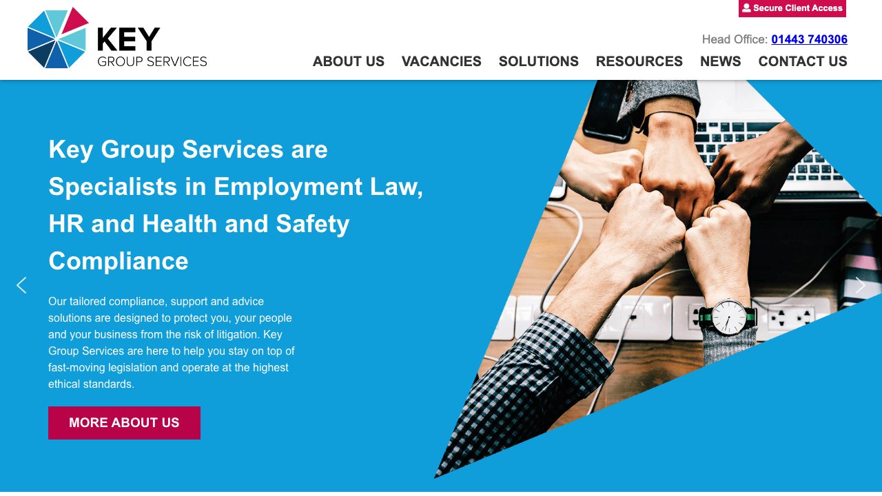 Key Group Services Ltd website