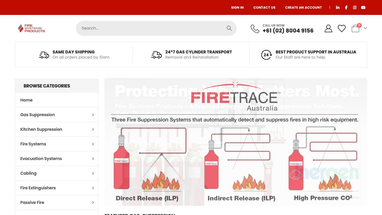 Suppression Systems Services Ltd website