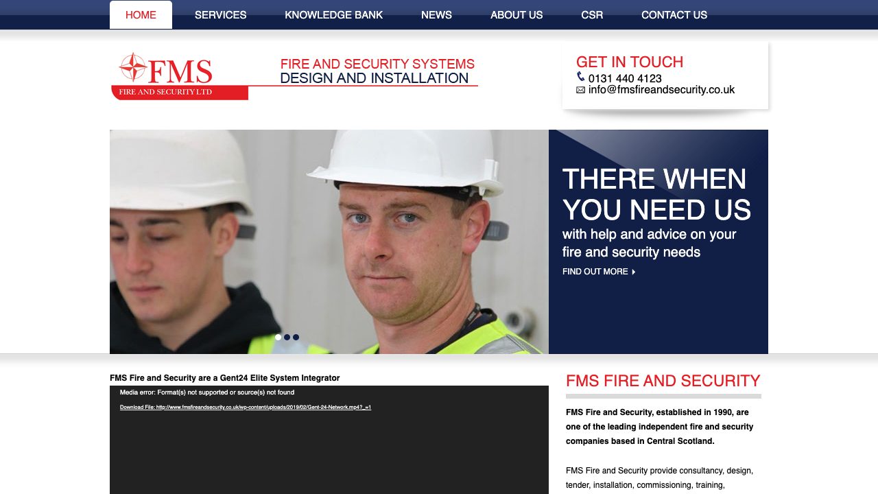M S Alarms Limited. website