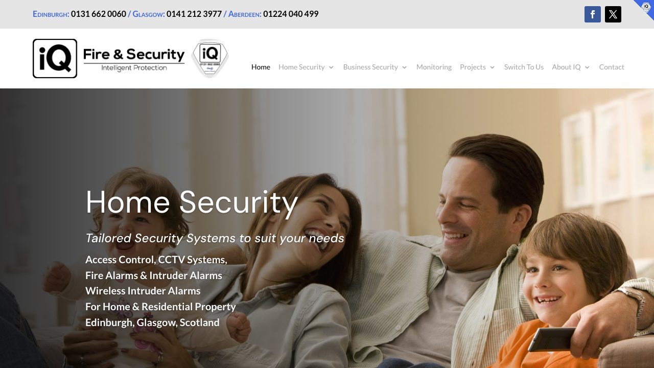 IQ Fire and Security Ltd website