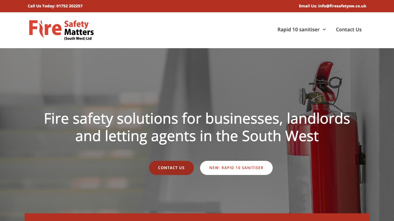 Fire Safety Matters (South West) Limited website