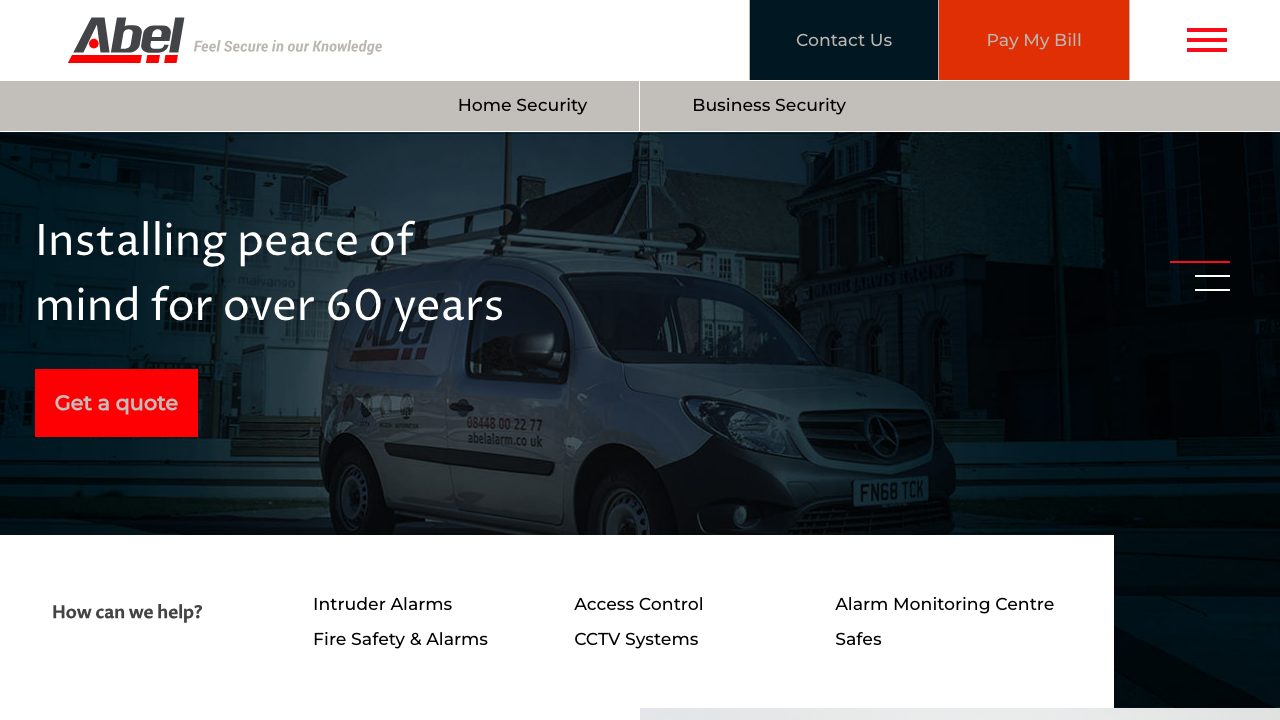 Abel Alarm Co Ltd website