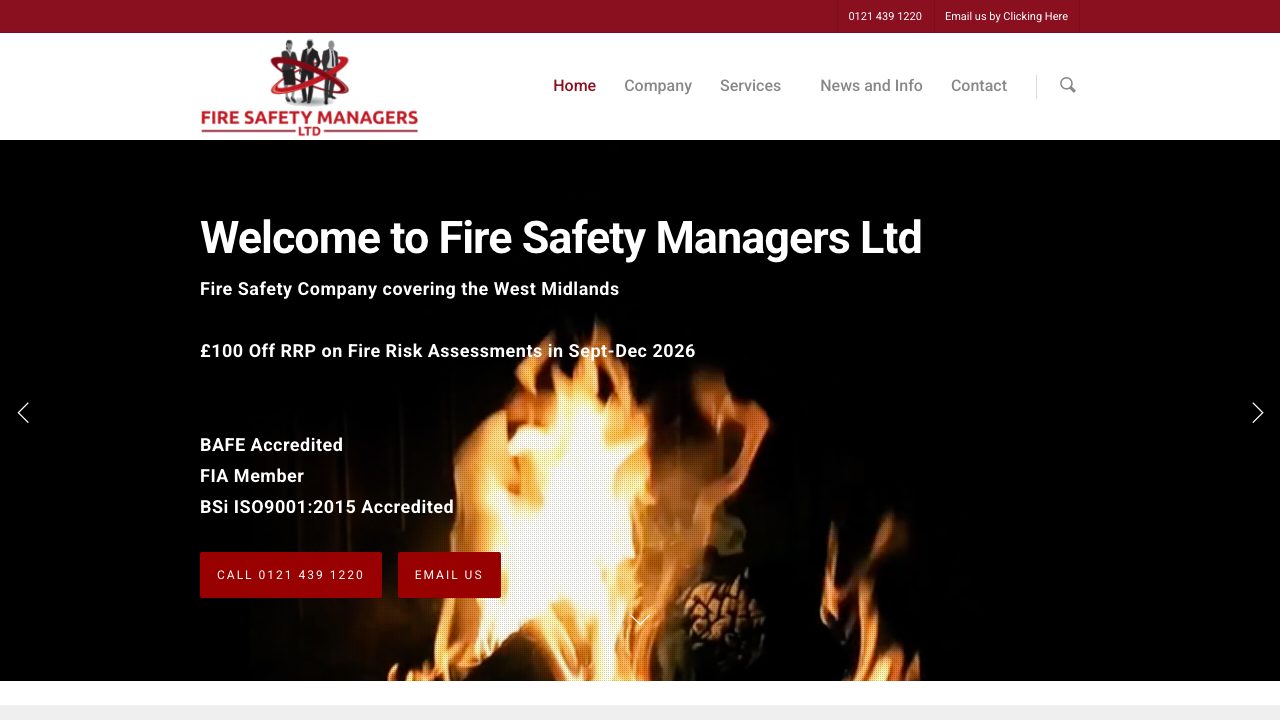 Fire Safety Managers Ltd website
