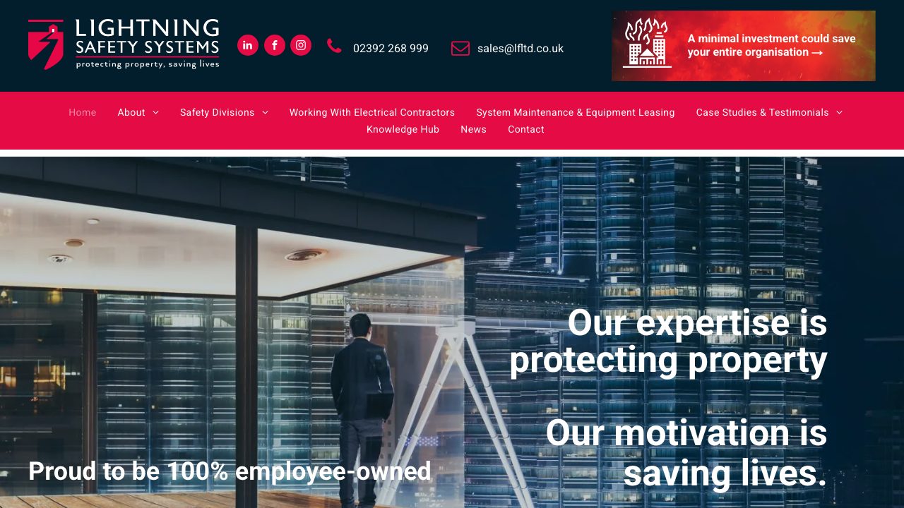 Lightning Fire Safety Systems Ltd website