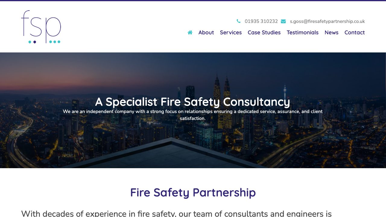 Fire Safety Partnership Ltd website