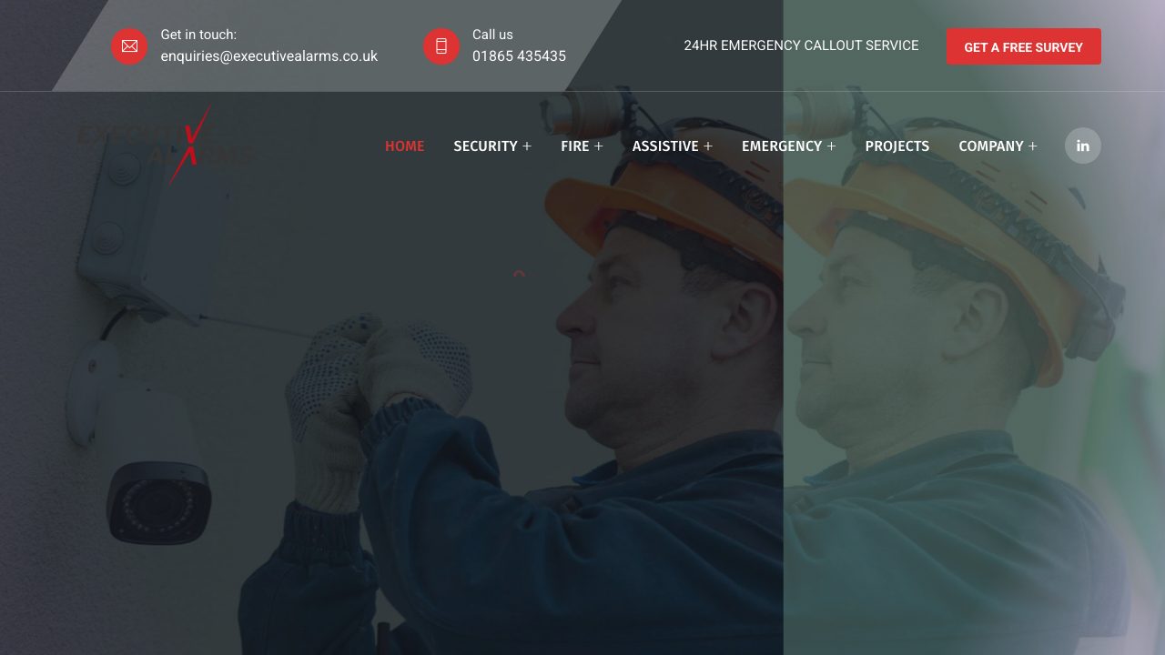Executive Alarms Ltd website