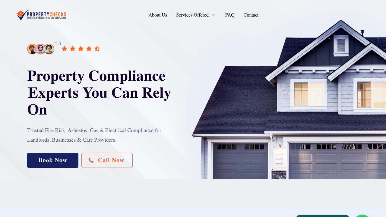 Right Compliance Ltd t/a Property Checks website