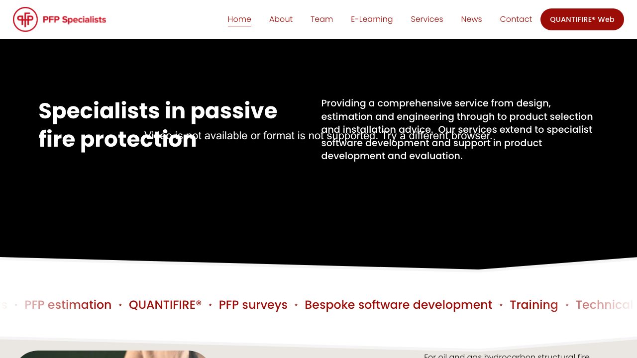 PFP Specialists Ltd. website