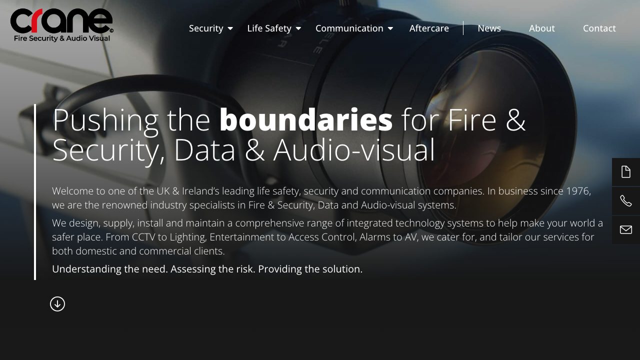 Crane Communications Ltd website