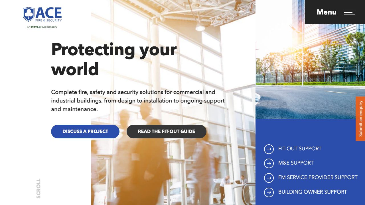 Ace Fire & Security Systems Ltd website