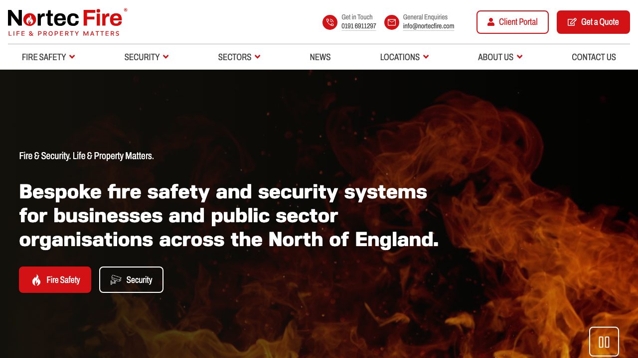 Nortec Fire Limited website