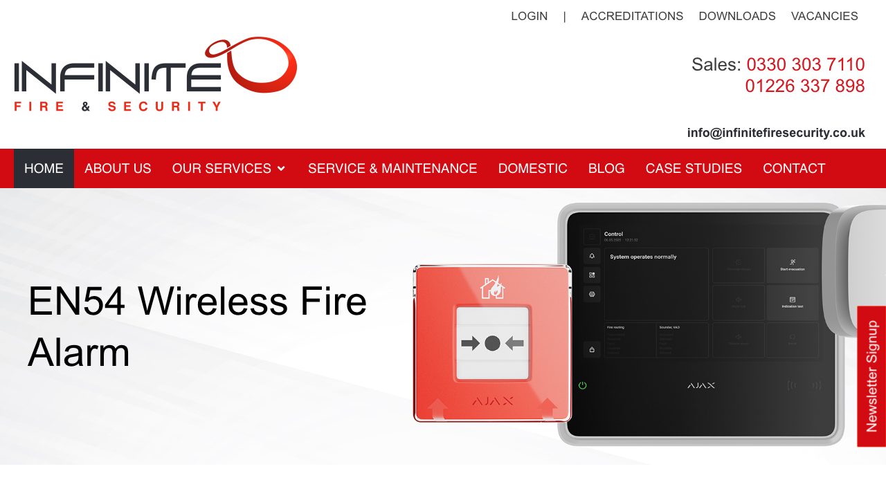 Infinite Fire & security Ltd website
