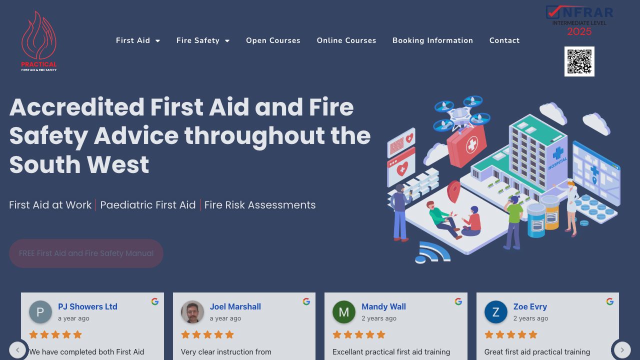 Practical First Aid & Fire Safety Ltd website