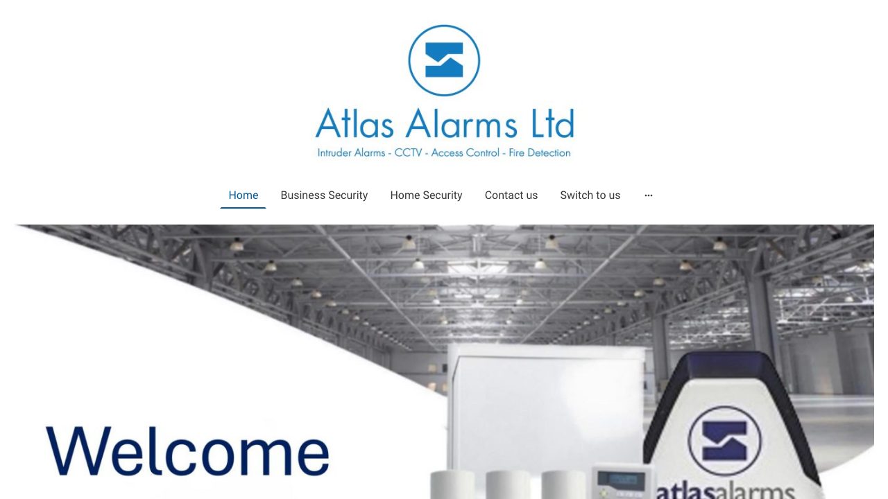 Atlas Alarms Ltd website