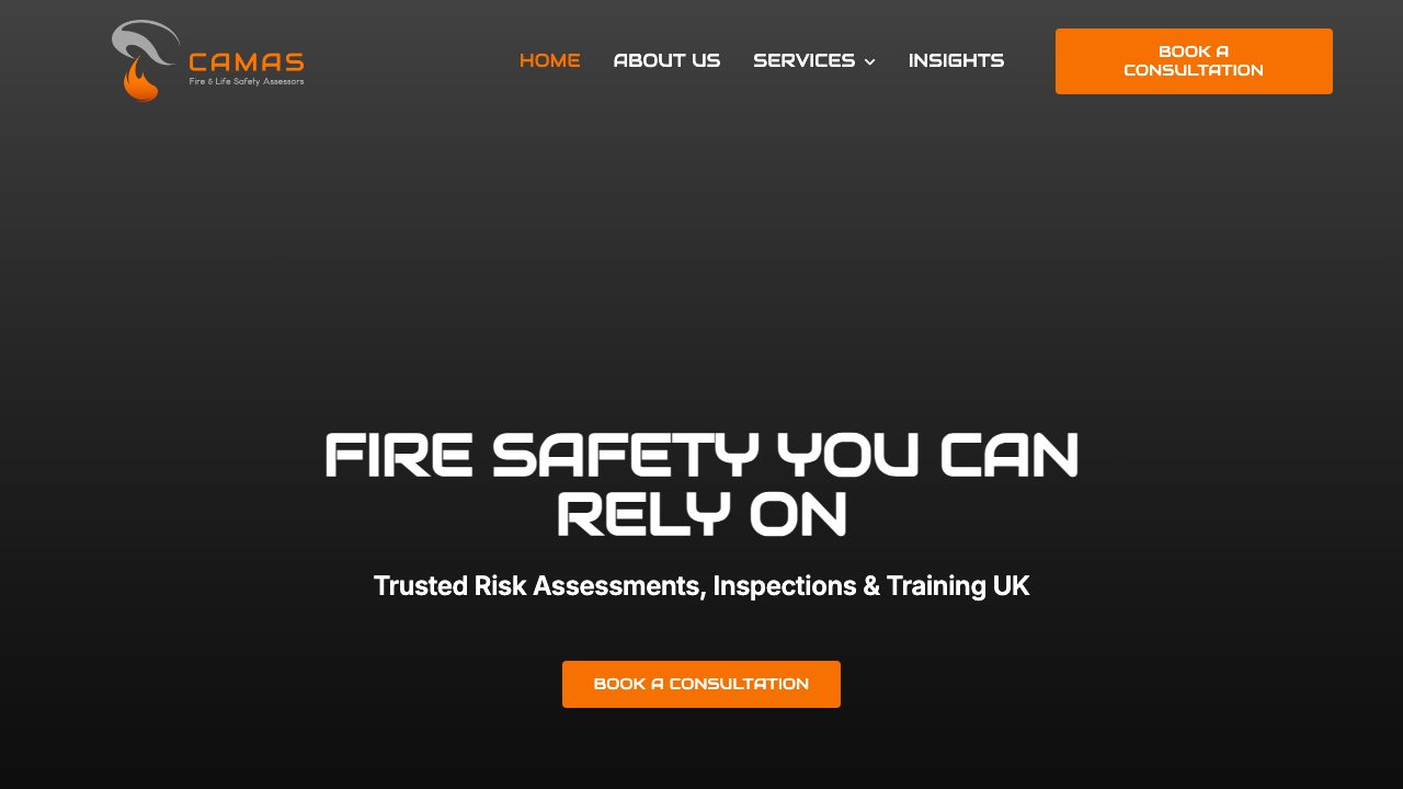 CAMAS Fire & Life Safety Assessments Ltd website