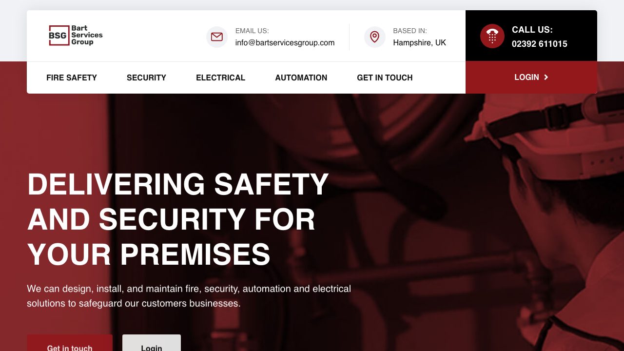 Bart Services Group Limted website