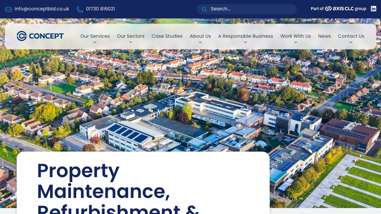 Concept Building Services (Southern) Ltd website