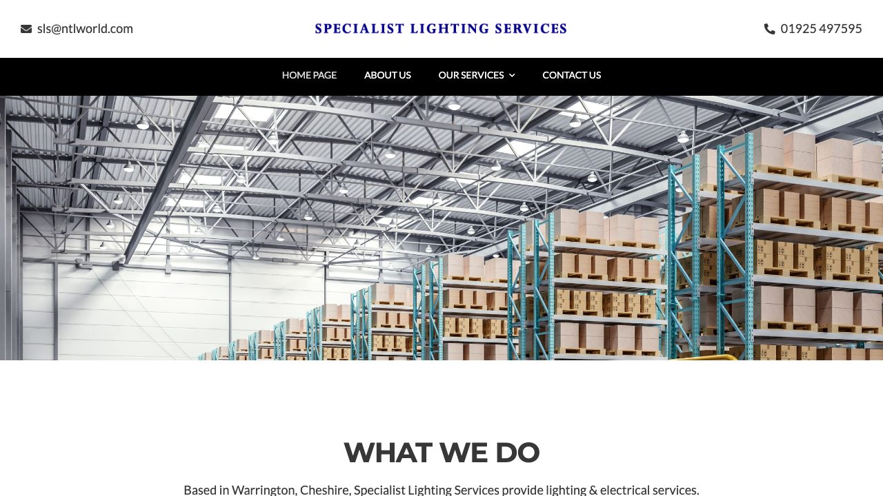 Specialist Lighting Services UK Limited T/A Connected Light website