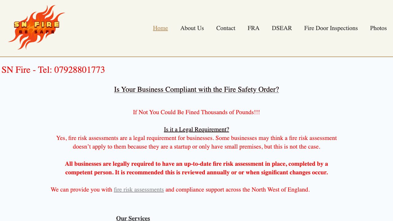 SN Fire website