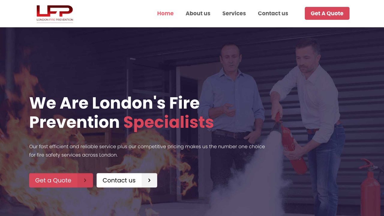 London Fire Prevention Ltd website