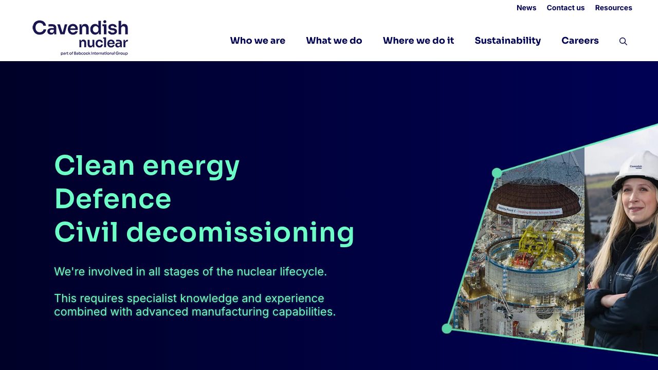 Cavendish Nuclear Ltd website