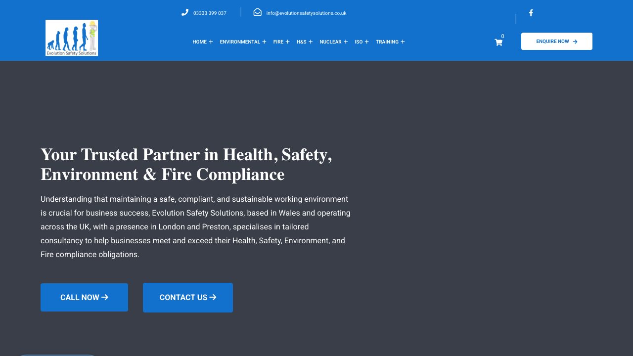 Fire Risk and Solutions Ltd website