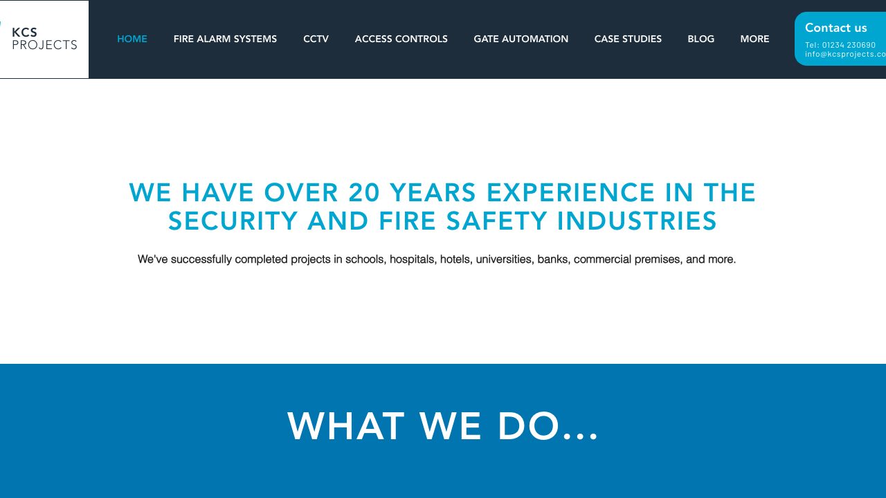 KCS Projects and Security Ltd website