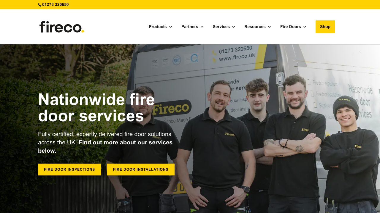 Fireco Ltd website