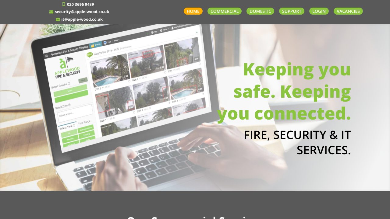 Applewood Fire and Security Ltd website