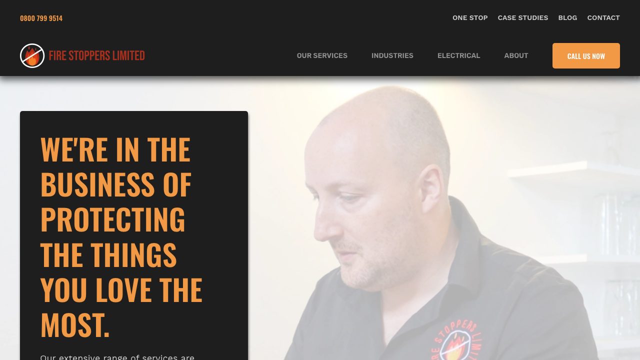 Fire Stoppers Ltd website